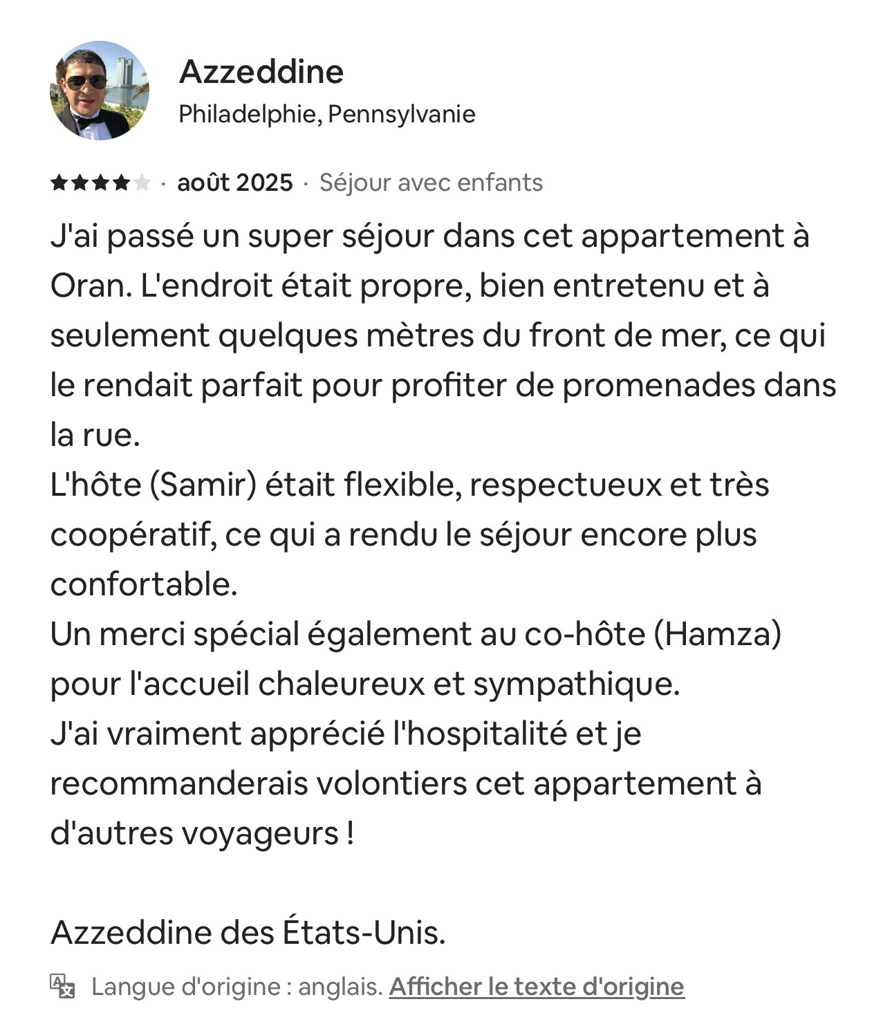 Avis Airbnb